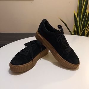 J/Slides NYC Suede Platform Creeper Sneaker